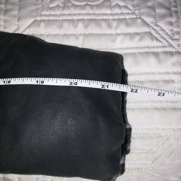 𝅺COKLUCH Winter Black & Grey Contemporary Zipper Front Long Coat Extra-Small - Picture 15 of 16